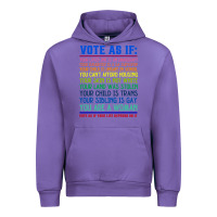 Tulip Vote As If Your Life Depends On It Human Rights Urban Hoodie - SnappyArt