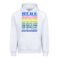 Vote As If Your Life Depends On It Human Rights Urban Hoodie | Teevron