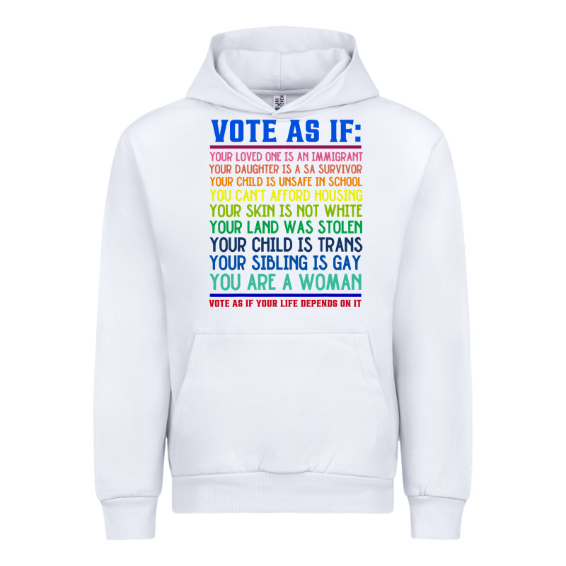 Vote As If Your Life Depends On It Human Rights Urban Hoodie by SnappyArt | Teevron