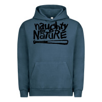 Pigment Midnight Navy naughty by nature Urban Hoodie - SnappyArt
