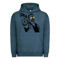 Pigment Midnight Navy big lebowski Urban Hoodie - SnappyArt