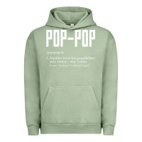 Pigment Oil Green Pop Pop Gifts Grandpa Fathers Day Pop-Pop Urban Hoodie - SnappyArt