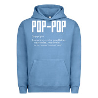 Pigment Pebble Blue Pop Pop Gifts Grandpa Fathers Day Pop-Pop Urban Hoodie - SnappyArt