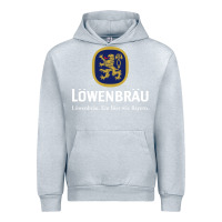 Heather Grey lowenbrau Urban Hoodie - SnappyArt