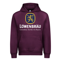Mauve Wine lowenbrau Urban Hoodie - SnappyArt