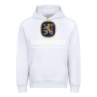 White lowenbrau Urban Hoodie - SnappyArt