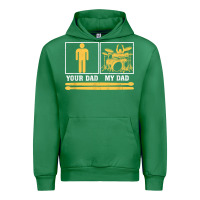 Emerald mens my dad is a drummer your dad not drum player father's day t shirt Urban Hoodie - SnappyArt