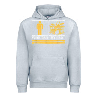 Heather Grey mens my dad is a drummer your dad not drum player father's day t shirt Urban Hoodie - SnappyArt