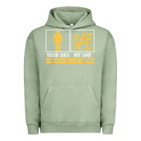Pigment Oil Green mens my dad is a drummer your dad not drum player father's day t shirt Urban Hoodie - SnappyArt