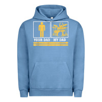 Pigment Pebble Blue mens my dad is a drummer your dad not drum player father's day t shirt Urban Hoodie - SnappyArt