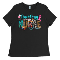 Black oncology nurse Ladies Tee - OliviaCreatesArt