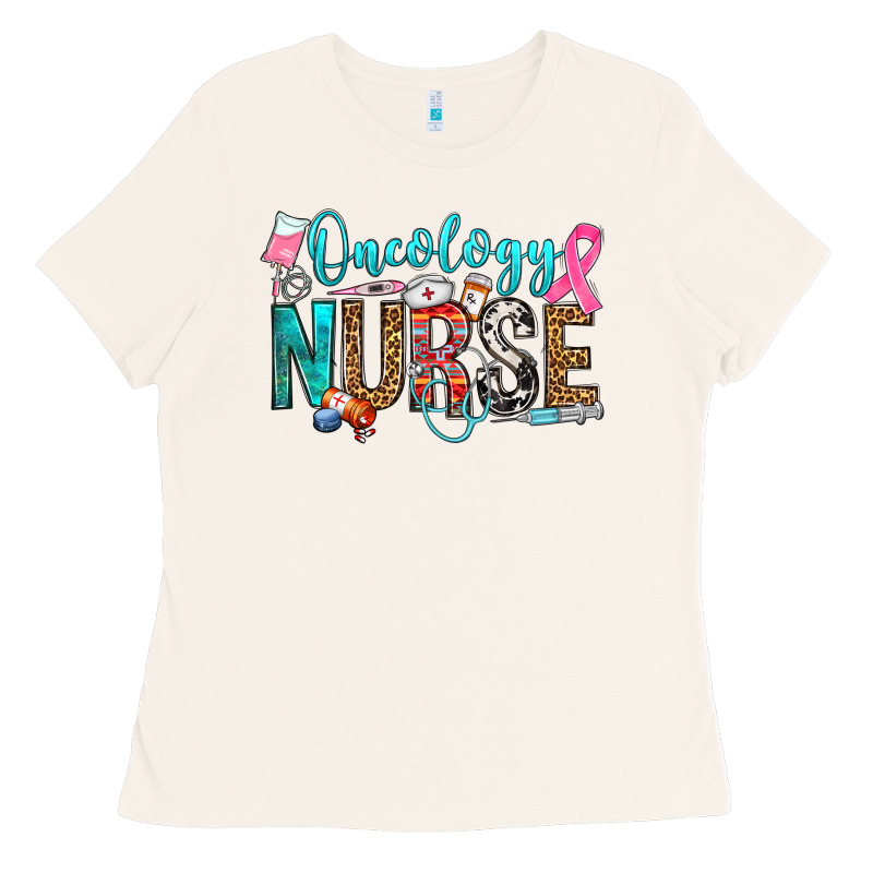 Oncology Nurse Ladies Tee by OliviaCreatesArt | Teevron