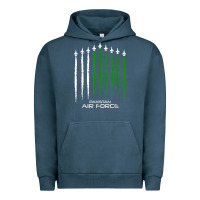 Pigment Midnight Navy pakistan air force shirt   pakistani flag men women kids t shirt Urban Hoodie - SnappyArt