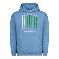 Pigment Pebble Blue pakistan air force shirt   pakistani flag men women kids t shirt Urban Hoodie - SnappyArt