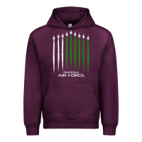 Mauve Wine pakistan air force shirt   pakistani flag men women kids t shirt Urban Hoodie - SnappyArt