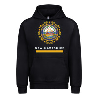 Black new hampshire state flag new Urban Hoodie - SnappyArt