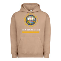 Pigment Burro new hampshire state flag new Urban Hoodie - SnappyArt