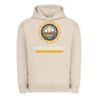 Pigment French Oak new hampshire state flag new Urban Hoodie - SnappyArt