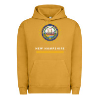 Pigment Peanut Butter new hampshire state flag new Urban Hoodie - SnappyArt