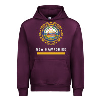 Mauve Wine new hampshire state flag new Urban Hoodie - SnappyArt