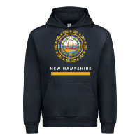 Navy new hampshire state flag new Urban Hoodie - SnappyArt