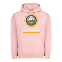 Pigment Salmon new hampshire state flag new Urban Hoodie - SnappyArt