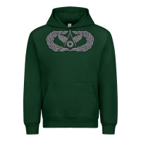 Forest Green Air Force Civil Engineer Badge Urban Hoodie - SnappyArt