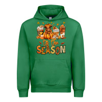 Emerald Tis' the season Fall Heifer coffee cups Urban Hoodie - RanaPortraitStore