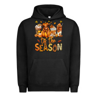 Pigment Black Tis' the season Fall Heifer coffee cups Urban Hoodie - RanaPortraitStore