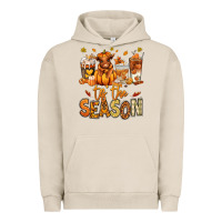 Pigment French Oak Tis' the season Fall Heifer coffee cups Urban Hoodie - RanaPortraitStore