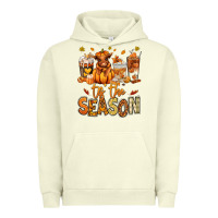 Pigment Pistachio Tis' the season Fall Heifer coffee cups Urban Hoodie - RanaPortraitStore