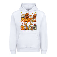 White Tis' the season Fall Heifer coffee cups Urban Hoodie - RanaPortraitStore