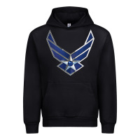 Black US Air Force USAF Urban Hoodie - SnappyArt