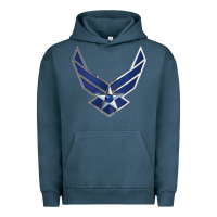Pigment Midnight Navy US Air Force USAF Urban Hoodie - SnappyArt