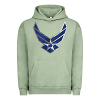 Pigment Oil Green US Air Force USAF Urban Hoodie - SnappyArt