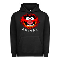 Pigment Black Muppets Animal Urban Hoodie - SnappyArt