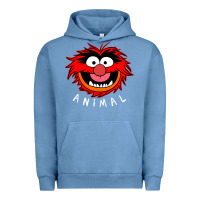 Pigment Pebble Blue Muppets Animal Urban Hoodie - SnappyArt
