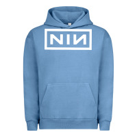 Pigment Pebble Blue nine inch Urban Hoodie - SnappyArt