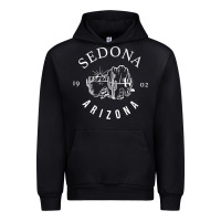 Black womens sedona arizona t shirt sedona az vintage arizona vacation v nec Urban Hoodie - SnappyArt