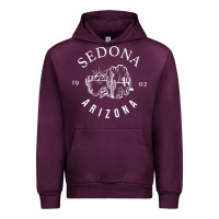 Mauve Wine womens sedona arizona t shirt sedona az vintage arizona vacation v nec Urban Hoodie - SnappyArt