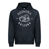Navy womens sedona arizona t shirt sedona az vintage arizona vacation v nec Urban Hoodie - SnappyArt