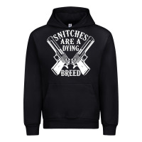 Black Snitches Are A Dying Breed Motorcycle Biker Gun Urban Hoodie - SnappyArt
