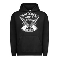 Pigment Black Snitches Are A Dying Breed Motorcycle Biker Gun Urban Hoodie - SnappyArt