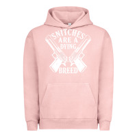 Pigment Salmon Snitches Are A Dying Breed Motorcycle Biker Gun Urban Hoodie - SnappyArt