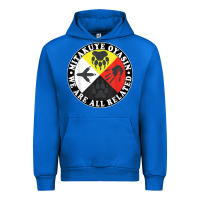 Cobalt native american medicine wheel, mitakuye oyasin t shirt Urban Hoodie - SnappyArt
