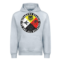 Heather Grey native american medicine wheel, mitakuye oyasin t shirt Urban Hoodie - SnappyArt