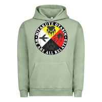 Pigment Oil Green native american medicine wheel, mitakuye oyasin t shirt Urban Hoodie - SnappyArt