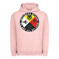Pigment Salmon native american medicine wheel, mitakuye oyasin t shirt Urban Hoodie - SnappyArt