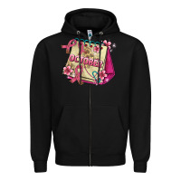 Pink Cancer Ribbon And October Calendar Zipper Hoodie | Teevron