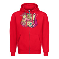 Red pink cancer ribbon and october calendar Zipper Hoodie - AdoDesignShop